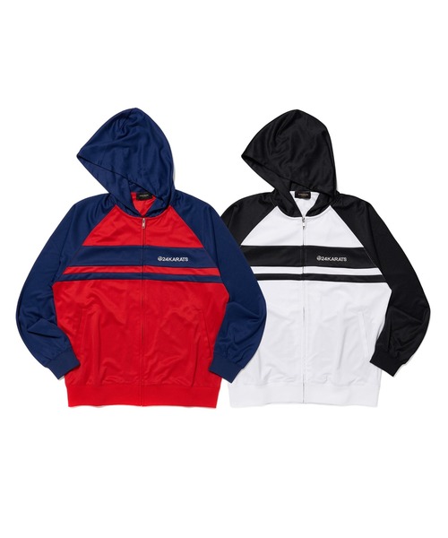 24karats(トゥウェンティーフォーカラッツ)の「Bicolor Smooth Track Top(ジャージ・メンズ・ブラック/ネイビー・LARGE/MEDIUM/X-LARGE/SMALL)」の9枚目の写真
