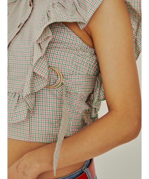 PAMEO POSE（パメオポーズ）の「Multi Collar Top（シャツ/ブラウス・レディース・レッド/グリーン・FREE）」の16枚目の写真