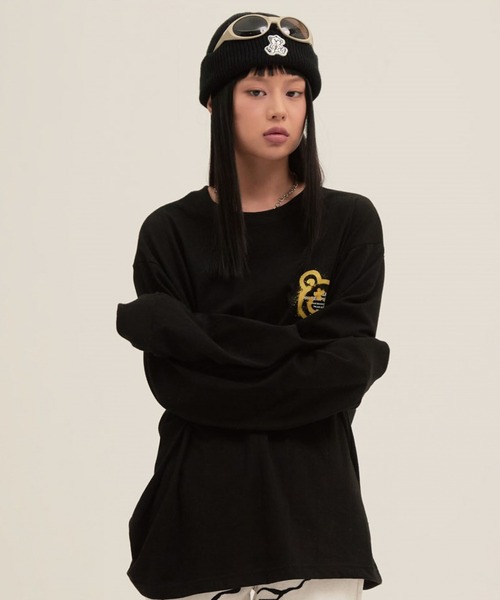 ISTKUNST(イストクンスト)の「【UNISEX】ISTKUNST/BEAR&SMILEYロンT 2256193(Tシャツ/カットソー・レディース・ホワイト/ブラック/ライトグレー・SMALL/MEDIUM/LARGE)」の4枚目の写真