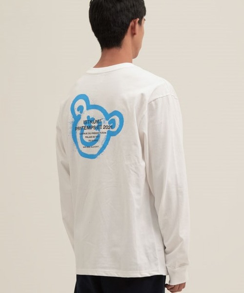 ISTKUNST(イストクンスト)の「【UNISEX】ISTKUNST/BEAR&SMILEYロンT 2256193(Tシャツ/カットソー・レディース・ホワイト/ブラック/ライトグレー・SMALL/MEDIUM/LARGE)」の14枚目の写真