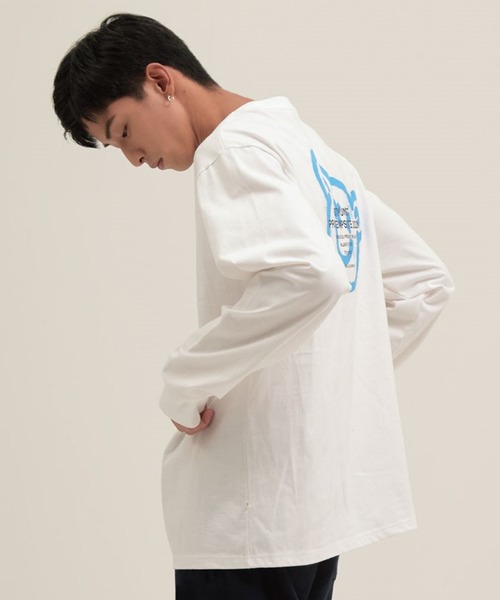ISTKUNST(イストクンスト)の「【UNISEX】ISTKUNST/BEAR&SMILEYロンT 2256193(Tシャツ/カットソー・レディース・ホワイト/ブラック/ライトグレー・SMALL/MEDIUM/LARGE)」の7枚目の写真
