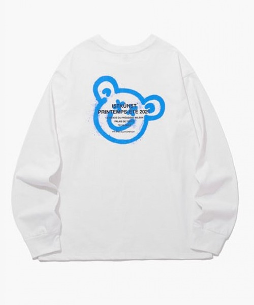 ISTKUNST(イストクンスト)の「【UNISEX】ISTKUNST/BEAR&SMILEYロンT 2256193(Tシャツ/カットソー・レディース・ホワイト/ブラック/ライトグレー・SMALL/MEDIUM/LARGE)」の9枚目の写真