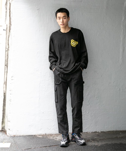 ISTKUNST(イストクンスト)の「【UNISEX】ISTKUNST/BEAR&SMILEYロンT 2256193(Tシャツ/カットソー・レディース・ホワイト/ブラック/ライトグレー・SMALL/MEDIUM/LARGE)」の21枚目の写真