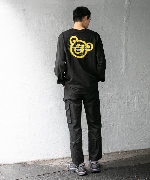 ISTKUNST(イストクンスト)の「【UNISEX】ISTKUNST/BEAR&SMILEYロンT 2256193(Tシャツ/カットソー・レディース・ホワイト/ブラック/ライトグレー・SMALL/MEDIUM/LARGE)」の22枚目の写真