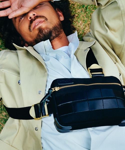 OFFICIAL（オフィシャル）の「OFFICIAL オフィシャル / Marshall Style Tri-Strap Chest Bag レザー キャンバス チェストバッグ 日本別注モデル  OF21-001J OF21-002J OF21-003J /（ボディバッグ/ウエストポーチ・メンズ・ブラック/ブラウン/ナチュラル・FREE）」の4枚目の写真