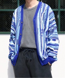 THRIFTY LOOK/スリフティールック 3D KNITTING "B" CARDIGAN 3Dニッティングカーディガンユニセックス