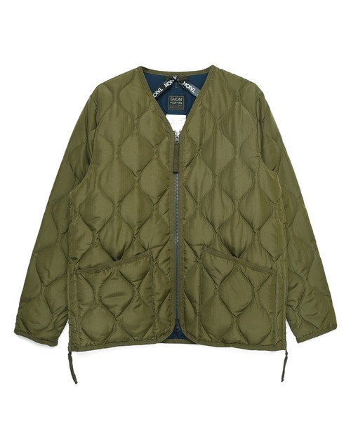 TAION(タイオン)の「【TAION】タイオン MILITARY ZIP V NECK DOWN JKT TAION-101ZML-1(ダウンジャケット/コート・メンズ・オリーブ/ブラック/ブルー系その他2/ライトグレー/キャメル/ライトブラウン/ダークグリーン・MEDIUM/SMALL/LARGE/X-LARGE/X-SMALL/XX-LARGE)」の20枚目の写真