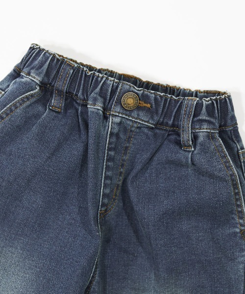 devirock（デビロック）の「楽デニム タックパンツ（デニムパンツ・キッズ・サックスブルー/ブルー系その他/ネイビー/ワンウォッシュ・110cm/120cm/130cm/140cm/150cm/160cm/100cm）」の14枚目の写真