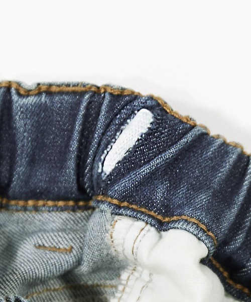 devirock（デビロック）の「楽デニム タックパンツ（デニムパンツ・キッズ・サックスブルー/ブルー系その他/ネイビー/ワンウォッシュ・110cm/120cm/130cm/140cm/150cm/160cm/100cm）」の13枚目の写真