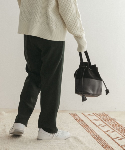 FORK&SPOON(フォークアンドスプーン)の「FORK&SPOON フラノイージーパンツ(その他パンツ・レディース・グリーン/ベージュ系その他・1/2)」の16枚目の写真