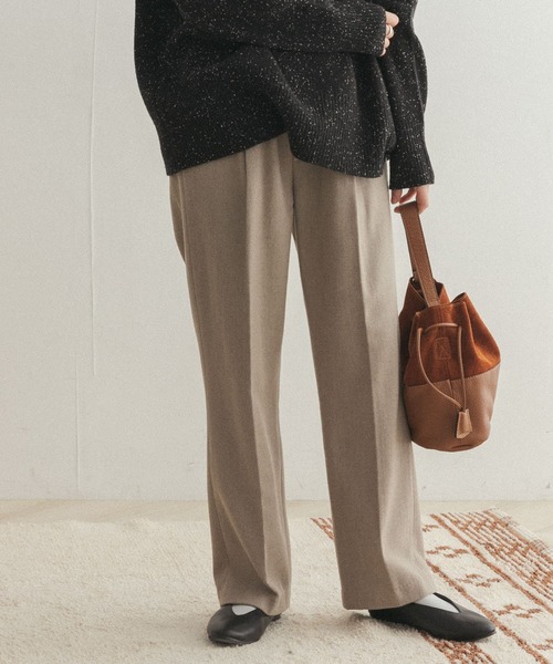 FORK&SPOON(フォークアンドスプーン)の「FORK&SPOON フラノイージーパンツ(その他パンツ・レディース・グリーン/ベージュ系その他・1/2)」の19枚目の写真
