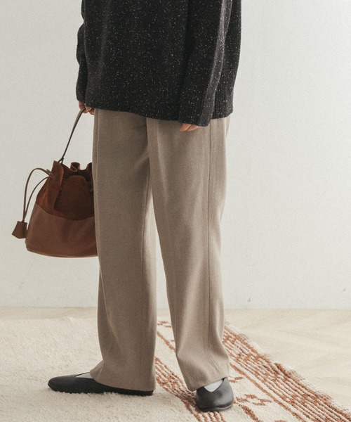 FORK&SPOON(フォークアンドスプーン)の「FORK&SPOON フラノイージーパンツ(その他パンツ・レディース・グリーン/ベージュ系その他・1/2)」の8枚目の写真