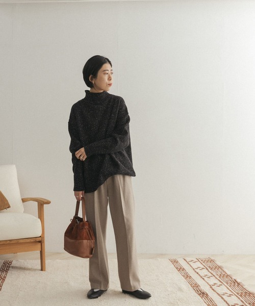 FORK&SPOON(フォークアンドスプーン)の「FORK&SPOON フラノイージーパンツ(その他パンツ・レディース・グリーン/ベージュ系その他・1/2)」の22枚目の写真