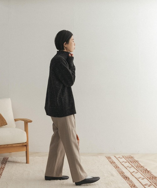 FORK&SPOON(フォークアンドスプーン)の「FORK&SPOON フラノイージーパンツ(その他パンツ・レディース・グリーン/ベージュ系その他・1/2)」の14枚目の写真