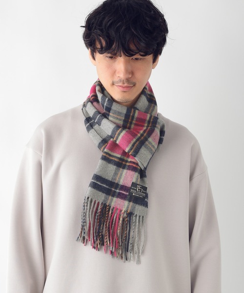 GLOBAL WORK(グローバルワーク)の「ウールカシミヤマフラー/236213(マフラー・メンズ・チャコールグレー/ライトグレー/ブラック/ネイビー/オレンジ/ブルー/グリーン/ミント・FREE)」の18枚目の写真