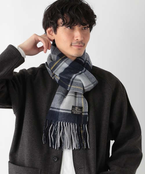 GLOBAL WORK(グローバルワーク)の「ウールカシミヤマフラー/236213(マフラー・メンズ・チャコールグレー/ライトグレー/ブラック/ネイビー/オレンジ/ブルー/グリーン/ミント・FREE)」の10枚目の写真