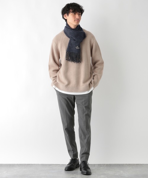 GLOBAL WORK(グローバルワーク)の「ウールカシミヤマフラー/236213(マフラー・メンズ・チャコールグレー/ライトグレー/ブラック/ネイビー/オレンジ/ブルー/グリーン/ミント・FREE)」の11枚目の写真