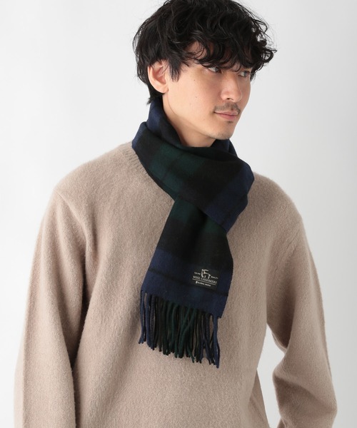 GLOBAL WORK(グローバルワーク)の「ウールカシミヤマフラー/236213(マフラー・メンズ・チャコールグレー/ライトグレー/ブラック/ネイビー/オレンジ/ブルー/グリーン/ミント・FREE)」の20枚目の写真