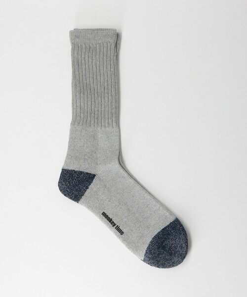 MONKEY TIME（モンキータイム）の「ルーズ リブ ソックス（ソックス/靴下・メンズ・ナチュラル/ホワイト/グレー・FREE）」の2枚目の写真