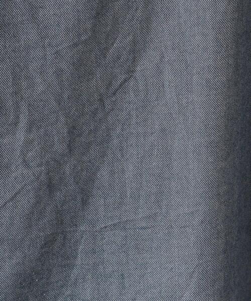 green label relaxing（グリーンレーベルリラクシング）の「ウールブレンドビエラバンドカラー長袖 シャツ -ウォッシャブル-（シャツ/ブラウス・メンズ・ダークグレー/ナチュラル/ダークブラウン・L/S/M）」の14枚目の写真