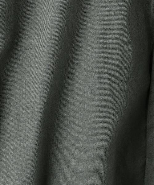 green label relaxing（グリーンレーベルリラクシング）の「ウールブレンドビエラバンドカラー長袖 シャツ -ウォッシャブル-（シャツ/ブラウス・メンズ・ダークグレー/ナチュラル/ダークブラウン・L/S/M）」の18枚目の写真