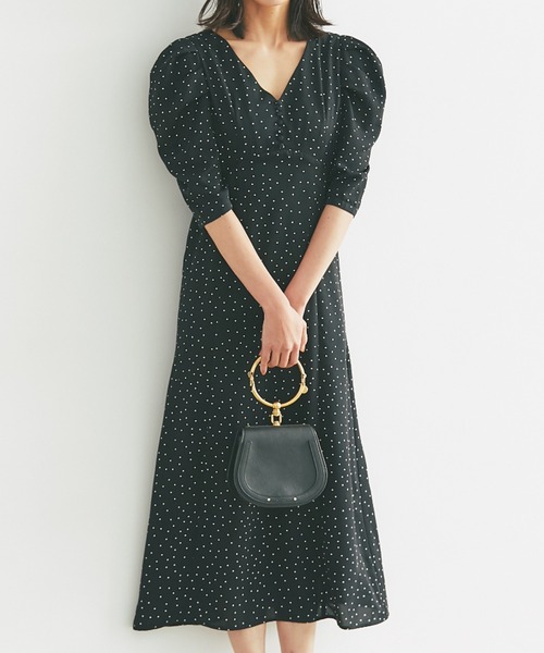 Nostalgia アンドドットノスタルジア のワンピース タックショルダードットワンピース 1 を購入できます Tocco Closet ワンピース ドレスタックショルダードットワンピース