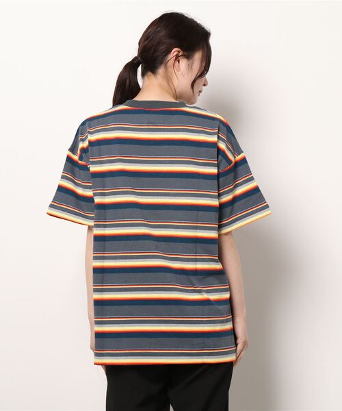 チチカカ(チチカカ)の「ボーダークルーTシャツ(Tシャツ/カットソー・レディース・アイボリー/パープル/チャコールグレー・FREE)」の21枚目の写真