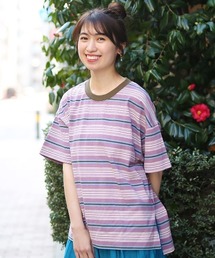 ボーダークルーTシャツ