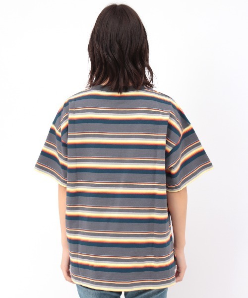 チチカカ(チチカカ)の「ボーダークルーTシャツ(Tシャツ/カットソー・レディース・アイボリー/パープル/チャコールグレー・FREE)」の12枚目の写真