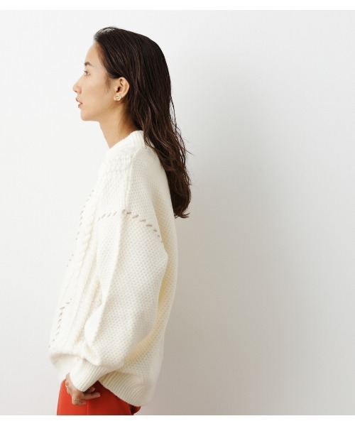 RODEO CROWNS WIDE BOWL(ロデオクラウンズワイドボウル)の「【WEB限定アイテム】ハンドステッチケーブルニットWL(ニット/セーター・レディース・ブラック/ブラウン/アイボリー・FREE)」の17枚目の写真