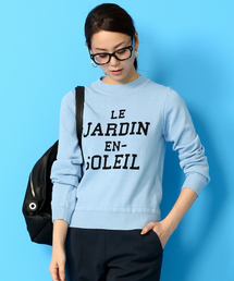 Rouge vif | ロゴインターシャプルオーバー(ニット/セーター)