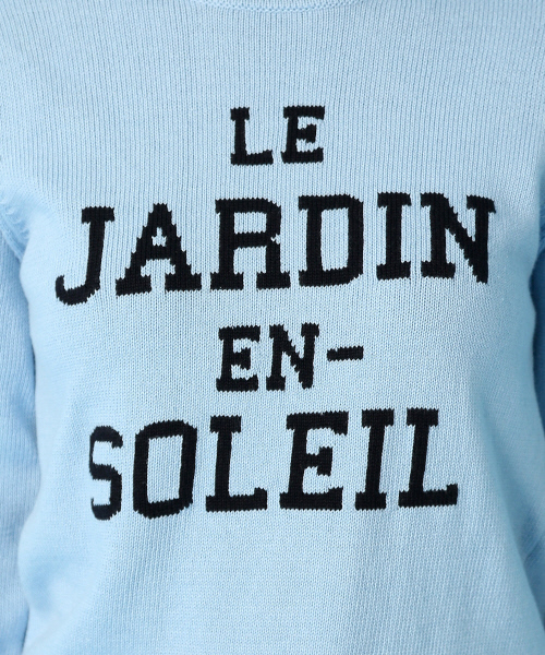 Rouge vif(ルージュヴィフ)の「ロゴインターシャプルオーバー(ニット/セーター・レディース・サックスブルー/ホワイト・FREE)」の5枚目の写真