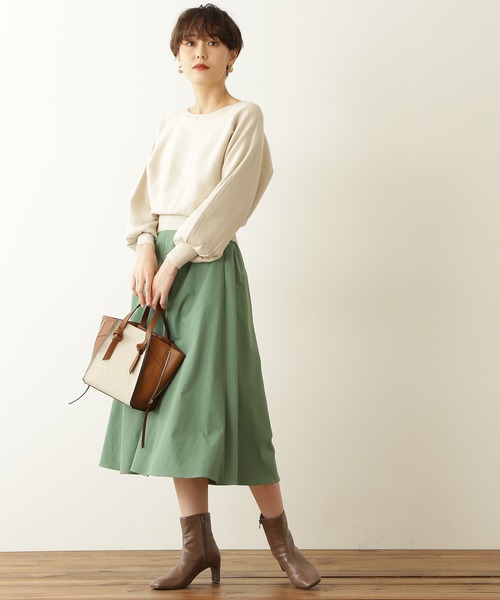 N.（N. Natural Beauty Basic）（エヌエヌナチュラルビューティーベーシック）の「◆アンゴラ混パールボタンニット（ニット/セーター・レディース・ネイビー/レッド/オフホワイト・MEDIUM）」の5枚目の写真