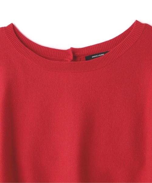 N.（N. Natural Beauty Basic）（エヌエヌナチュラルビューティーベーシック）の「◆アンゴラ混パールボタンニット（ニット/セーター・レディース・ネイビー/レッド/オフホワイト・MEDIUM）」の20枚目の写真