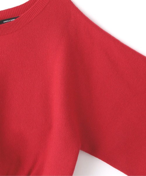 N.（N. Natural Beauty Basic）（エヌエヌナチュラルビューティーベーシック）の「◆アンゴラ混パールボタンニット（ニット/セーター・レディース・ネイビー/レッド/オフホワイト・MEDIUM）」の19枚目の写真