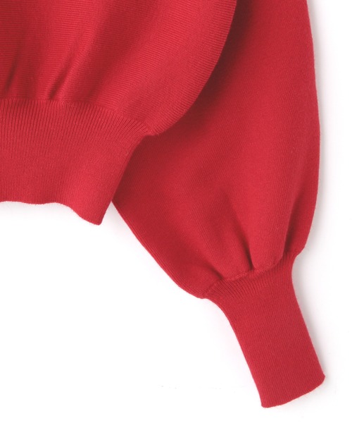 N.（N. Natural Beauty Basic）（エヌエヌナチュラルビューティーベーシック）の「◆アンゴラ混パールボタンニット（ニット/セーター・レディース・ネイビー/レッド/オフホワイト・MEDIUM）」の18枚目の写真