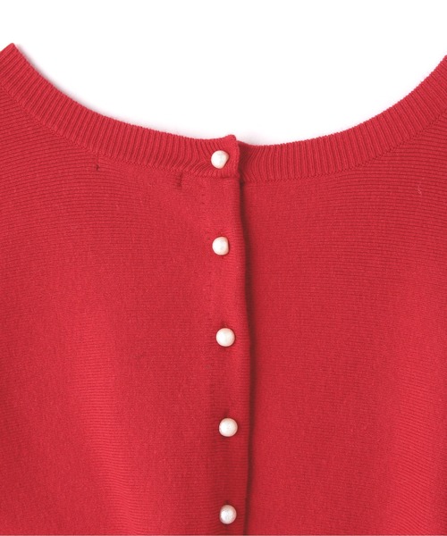 N.（N. Natural Beauty Basic）（エヌエヌナチュラルビューティーベーシック）の「◆アンゴラ混パールボタンニット（ニット/セーター・レディース・ネイビー/レッド/オフホワイト・MEDIUM）」の17枚目の写真