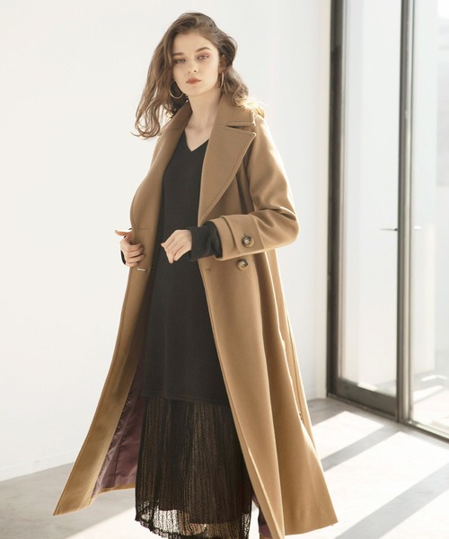 MIELI INVARIANT（ミエリインヴァリアント）の「Cloth Combination Dress（ワンピース・レディース・ブラック/モカ・FREE）」の12枚目の写真