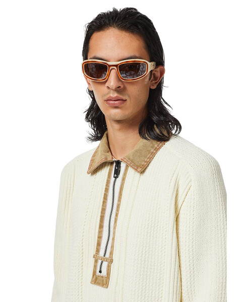 DIESEL（ディーゼル）の「メンズ ニット ミドルゲージ（ニット/セーター・メンズ・ブラック/ホワイト系その他・SMALL/LARGE/X-LARGE/MEDIUM/X-SMALL）」の4枚目の写真