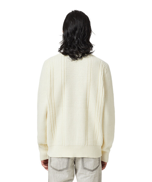 DIESEL（ディーゼル）の「メンズ ニット ミドルゲージ（ニット/セーター・メンズ・ブラック/ホワイト系その他・SMALL/LARGE/X-LARGE/MEDIUM/X-SMALL）」の16枚目の写真