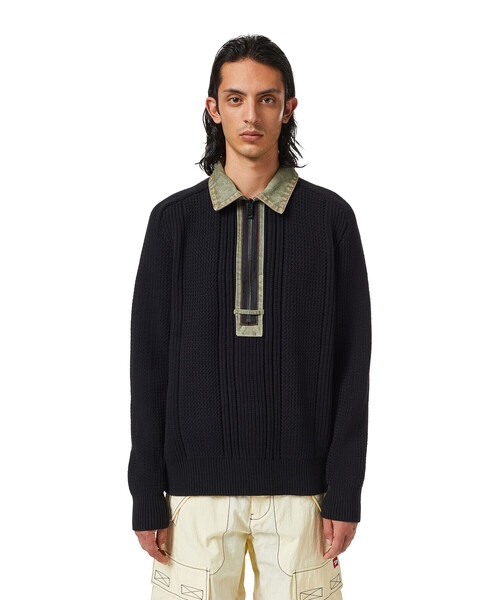 DIESEL（ディーゼル）の「メンズ ニット ミドルゲージ（ニット/セーター・メンズ・ブラック/ホワイト系その他・SMALL/LARGE/X-LARGE/MEDIUM/X-SMALL）」の13枚目の写真