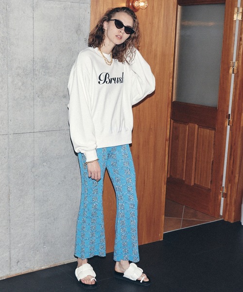 MAISON SPECIAL(メゾンスペシャル)の「Brushオーバーサイズスウェット【MAISON SPECIAL/メゾンスペシャル】(スウェット・レディース・ホワイト/オレンジ/ブルー/グレー・FREE)」の6枚目の写真