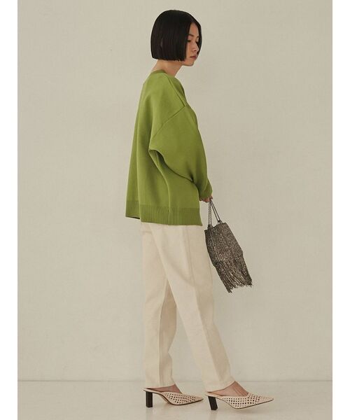 COTORICA（コトリカ）の「テーパードデニム(COTTON100％)（デニムパンツ・レディース・オフホワイト/ブラック・MEDIUM/LARGE）」の15枚目の写真