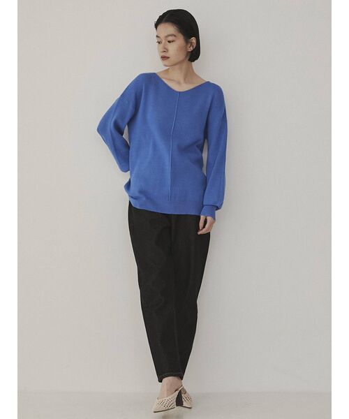 COTORICA（コトリカ）の「テーパードデニム(COTTON100％)（デニムパンツ・レディース・オフホワイト/ブラック・MEDIUM/LARGE）」の18枚目の写真