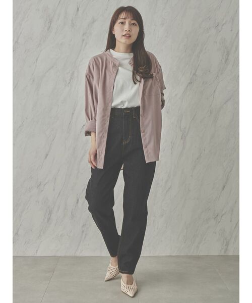 COTORICA（コトリカ）の「テーパードデニム(COTTON100％)（デニムパンツ・レディース・オフホワイト/ブラック・MEDIUM/LARGE）」の19枚目の写真