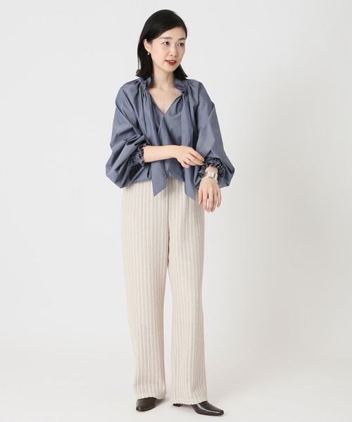 journal standard L'essage（ジャーナルスタンダードレサージュ）の「CPリボンブラウス◆（シャツ/ブラウス・レディース・ホワイト/ブラック/ブルー・フリー）」の17枚目の写真