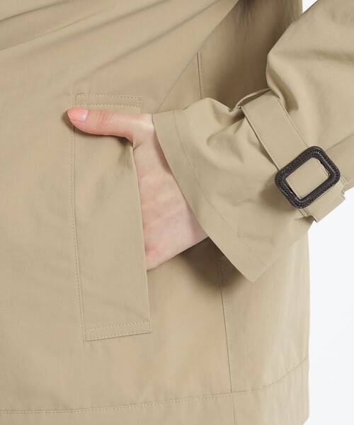 MACKINTOSH PHILOSOPHY（ﾏｯｷﾝﾄｯｼｭ ﾌｨﾛｿﾌｨｰ）の「ポリエステルタフタショートピーコート（ピーコート・レディース・ベージュ/ダークネイビー・38/36/34）」の11枚目の写真