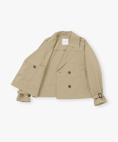 MACKINTOSH PHILOSOPHY（ﾏｯｷﾝﾄｯｼｭ ﾌｨﾛｿﾌｨｰ）の「ポリエステルタフタショートピーコート（ピーコート・レディース・ベージュ/ダークネイビー・38/36/34）」の12枚目の写真