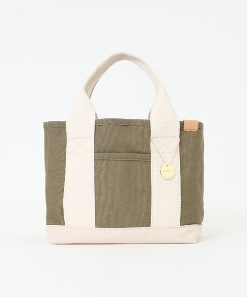 LBC（エルビーシー）の「キャンバス仕切りミニトートバッグ（トートバッグ・レディース・ブラック/イエロー/その他25/オリーブ/コーラル/カーキブラウン・FREE）」の14枚目の写真