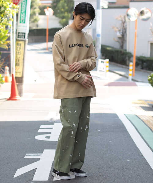 LACOSTE(ラコステ)の「LACOSTE × BEAMS / 別注 Long Sleeve T-shirt(Tシャツ/カットソー・メンズ・ホワイト/ブラック/ベージュ/ネイビー・1/2/4/3/5)」の9枚目の写真